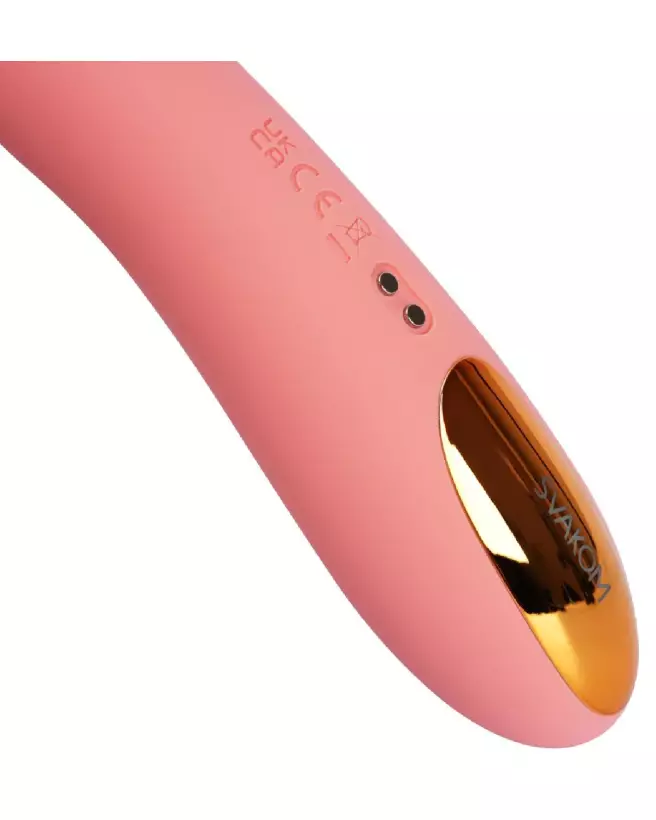Image du vibromasseur Ava Neo Peach Pink de SVAKOM pour stimulation du point G-7