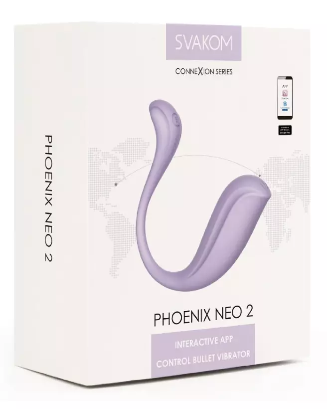 Image du sextoy connecté Phoenix Neo 2 Pastel Lilac par SVAKOM-1