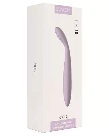 Image du vibromasseur Cici 2 Pastel Lilac de SVAKOM, idéal pour la stimulation du point G-1