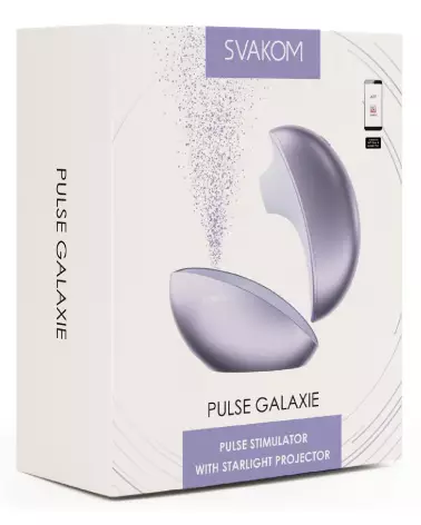 Image du stimulateur clitoridien SVAKOM Pulse Galaxy Lilac, technologie sans contact et design ergonomique-1