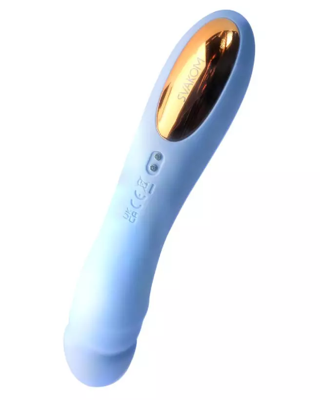 Image du vibromasseur Ava Neo Cornflower Blue de SVAKOM pour stimulation du Point G-5