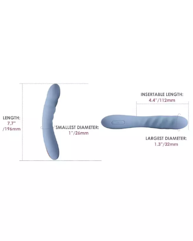 Image du vibromasseur Ava Neo Cornflower Blue de SVAKOM pour stimulation du Point G-6