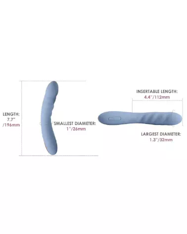 Image du vibromasseur Ava Neo Cornflower Blue de SVAKOM pour stimulation du Point G-6