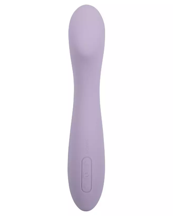 Image du vibromasseur Amy 2 Pastel Lilac de SVAKOM, stimulateur point G en silicone doux et ergonomique-3