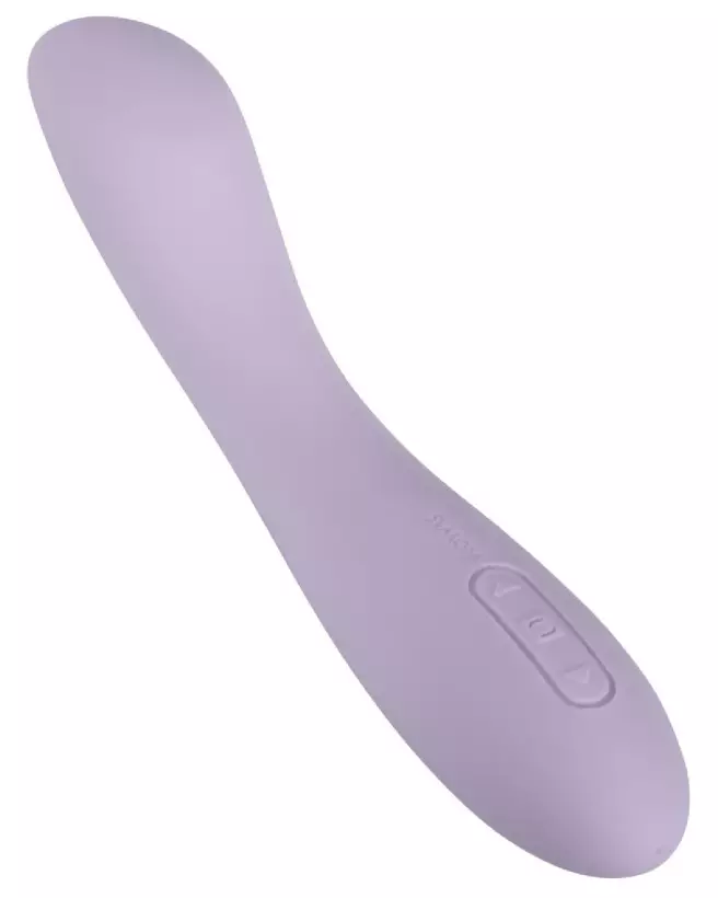 Image du vibromasseur Amy 2 Pastel Lilac de SVAKOM, stimulateur point G en silicone doux et ergonomique-5