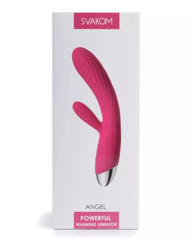Image de SVAKOM Angel Plum Red, rabbit élégant et performant-1