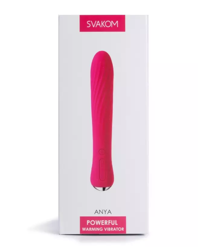 Image du vibromasseur Anya Plum Red de SVAKOM, design élégant et fonctionnalités avancées-1