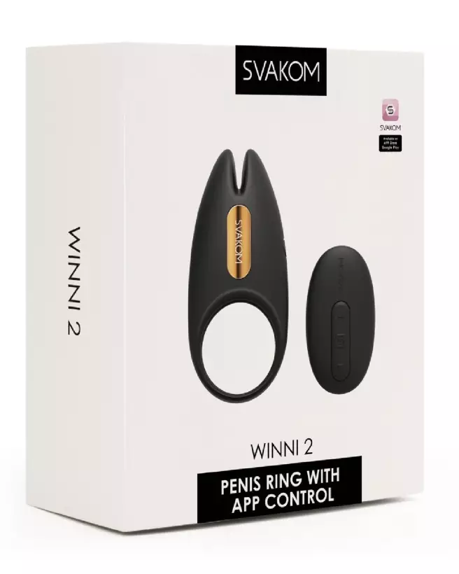 Image du Winni 2 par SVAKOM, cockring vibrant pour couple, stimulateur clitoridien et plaisir partagé-1