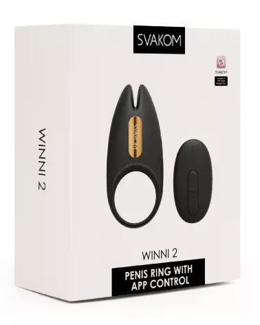 Image du Winni 2 par SVAKOM, cockring vibrant pour couple, stimulateur clitoridien et plaisir partagé-1