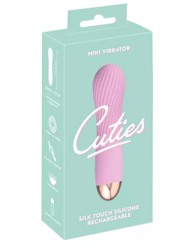 Image du Cuties Mini Vibrator Rose 2.G, sextoy idéal pour débutants, design discret et élégant-1