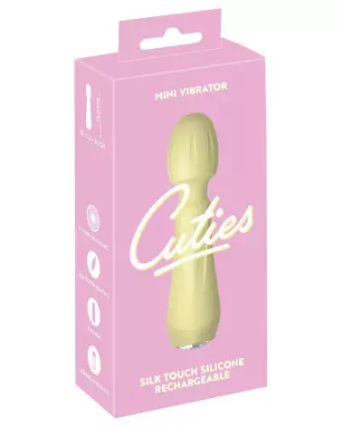 Cuties Mini Vibrator Yellow 4 - Sextoy Compact et Discret pour Débutants-1