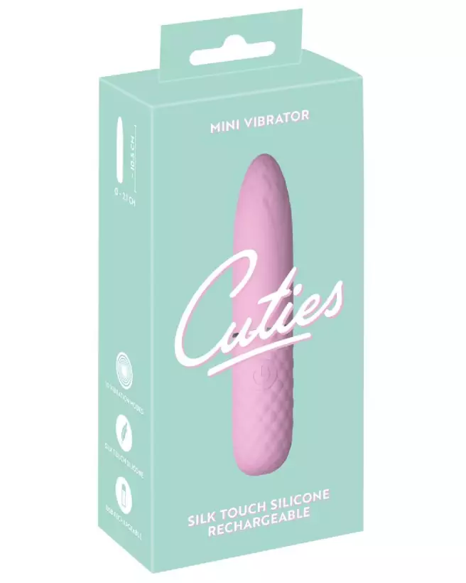 Cuties Mini Vibrator Rose 5.Ge compact et ergonomique pour débutants-1