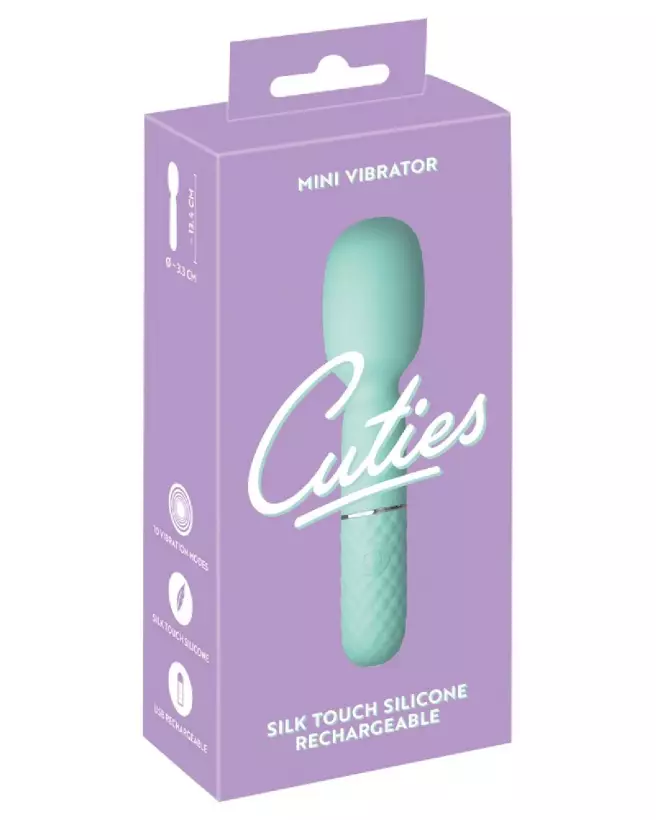 Image du Cuties Mini Wand Green 5.Gen., sextoy idéal pour débutants, discret et puissant-1