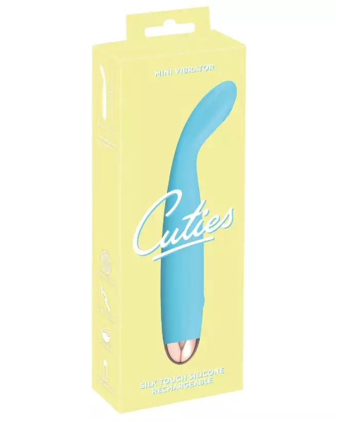 Cuties Mini Vibrator Blue 2.G idéal pour premiers sextoys et plaisir discret-1