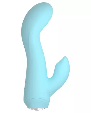 Cuties Mini Vibrator Blue 4.Ge en action, vibromasseur Rabbit compact et puissant-2