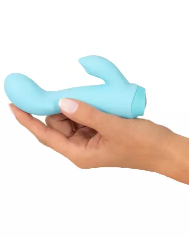 Cuties Mini Vibrator Blue 4.Ge en action, vibromasseur Rabbit compact et puissant-7