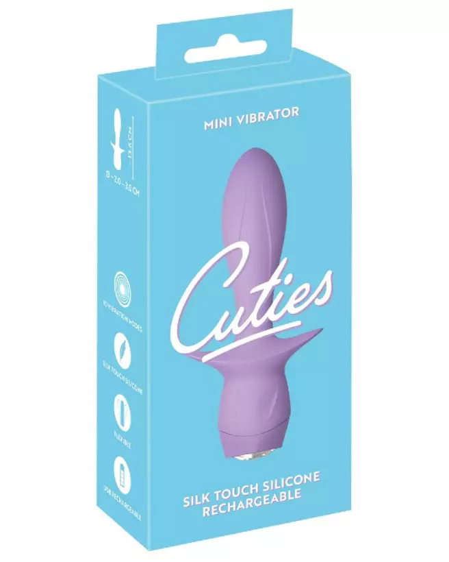 Image du Cuties Mini Vibrator Purple 4, idéal pour débutants en sextoys-1