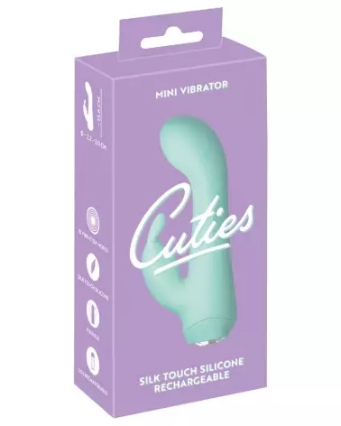Cuties Mini Vibrator Green 4.G, Rabbit Vibrator Compact et Waterproof-1