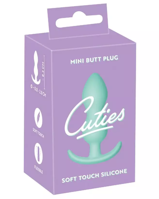 Image du Cuties Plugs Green, plug anal confortable et sécurisé de Cuties-1