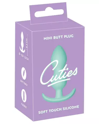 Image du Cuties Plugs Green, plug anal confortable et sécurisé de Cuties-1