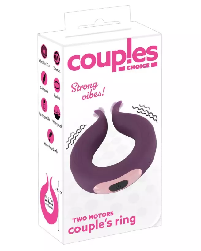 Couples Choice Two Motors Coup sextoy pour couple avec double stimulation-1