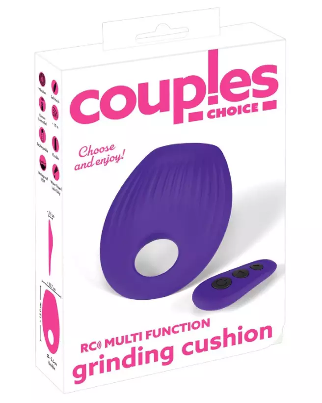 Image du Couples Choice Grinding Cushion, anneau vibrant pour plaisir partagé-1