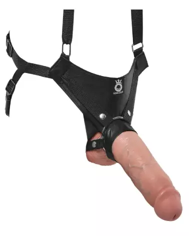 King Cock 11 pouces Hollow Strap-On Suspender, sextoy réaliste haut de gamme-5