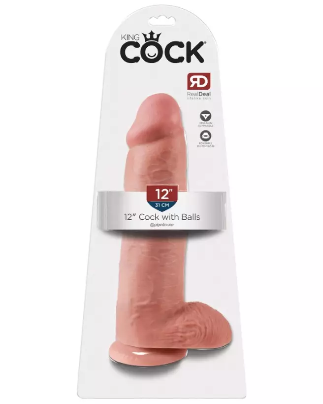 Image du King Cock 12 Inch with Balls - Dildo réaliste et détaillé-1