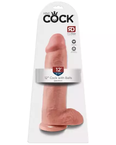 Image du King Cock 12 Inch with Balls - Dildo réaliste et détaillé-1