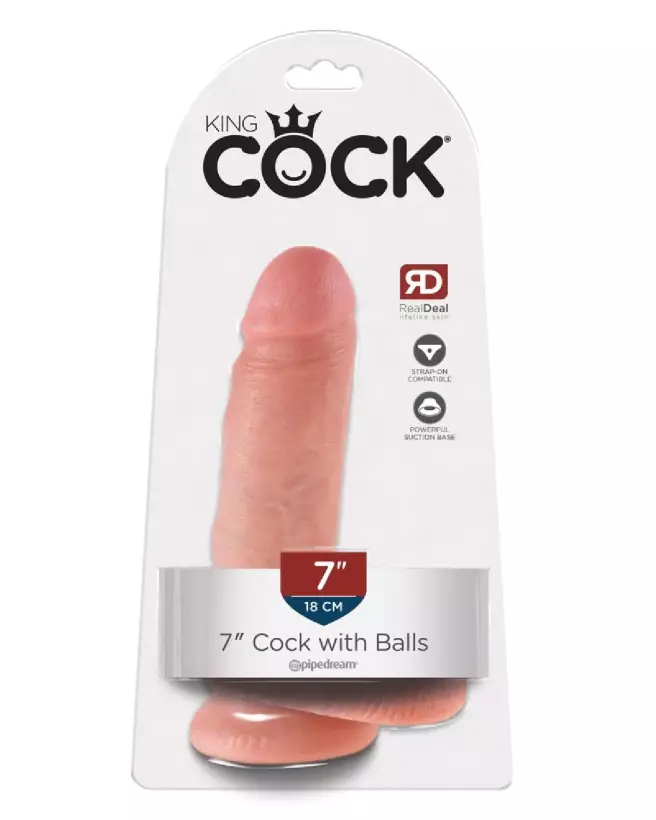 Image du King Cock 7 Inch réaliste avec balles pour une expérience authentique-1