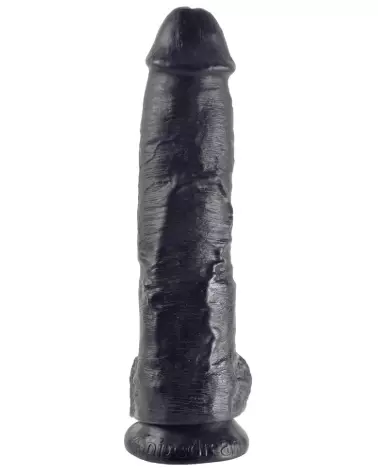 Image King Cock 10 inch Balls Black, dildo réaliste noir, sextoy de qualité-3