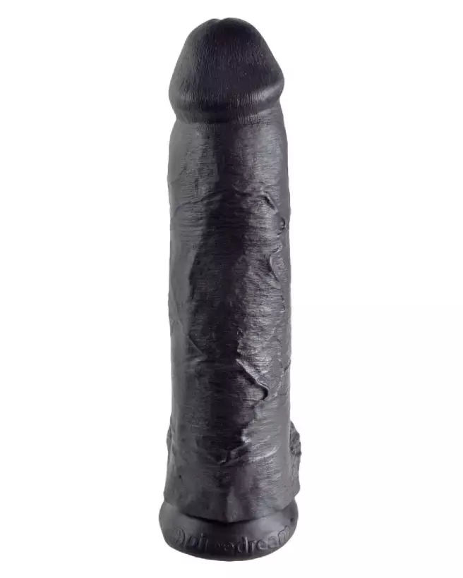 King Cock 12 inch Balls Black Sextoy Réaliste avec Ventouse-3
