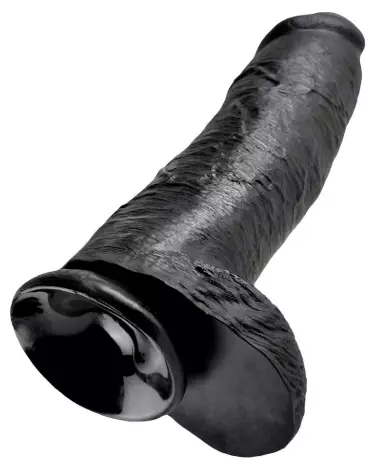 King Cock 12 inch Balls Black Sextoy Réaliste avec Ventouse-5