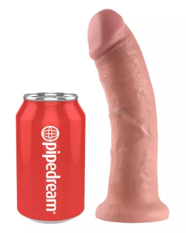 Image du King Cock 8 inch, sextoy réaliste couleur peau pour plaisir authentique-2