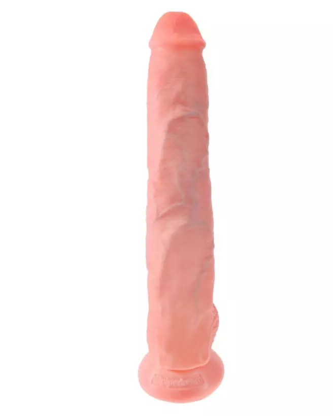 Image du King Cock 14 pouces réaliste avec testicules, sextoy de luxe-3