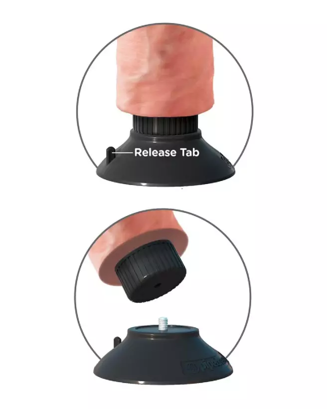 Image du KC 8 Vibrating Cock with Balls par King Cock, sextoy réaliste et vibrant-5