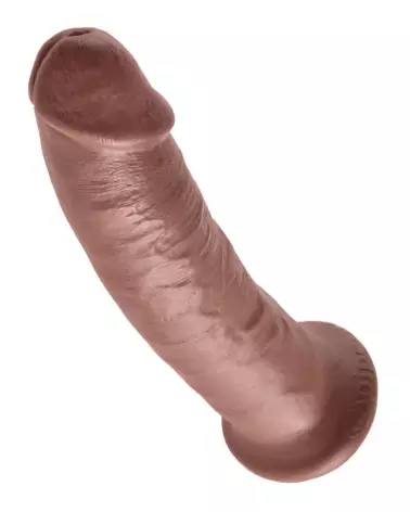 King Cock 9 pouces dildo réaliste marron-4