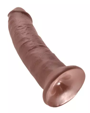 King Cock 9 pouces dildo réaliste marron-5