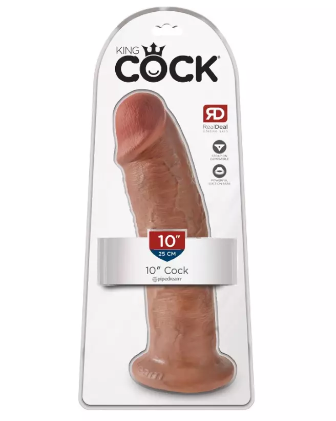 Image du KC 10" Cock Tan de King Cock, sextoy réaliste et détaillé-1