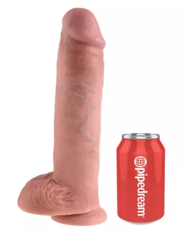 King Cock 11 pouces avec testicules, sextoy réaliste haut de gamme, texture détaillée, expérience sensorielle unique-2