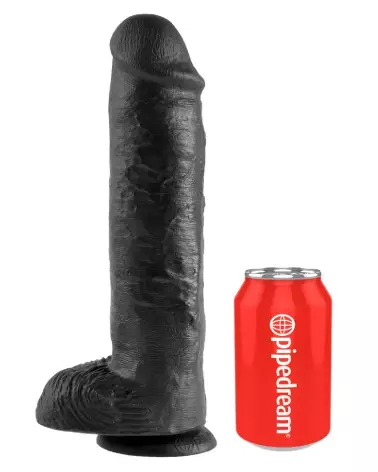 Image du King Cock 11 pouces Cock with Balls Dark, sextoy réaliste haut de gamme-2