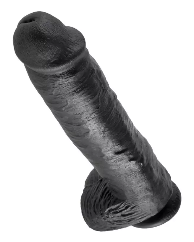 Image du King Cock 11 pouces Cock with Balls Dark, sextoy réaliste haut de gamme-3