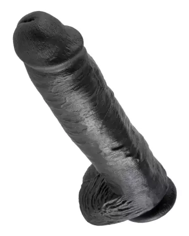 Image du King Cock 11 pouces Cock with Balls Dark, sextoy réaliste haut de gamme-3
