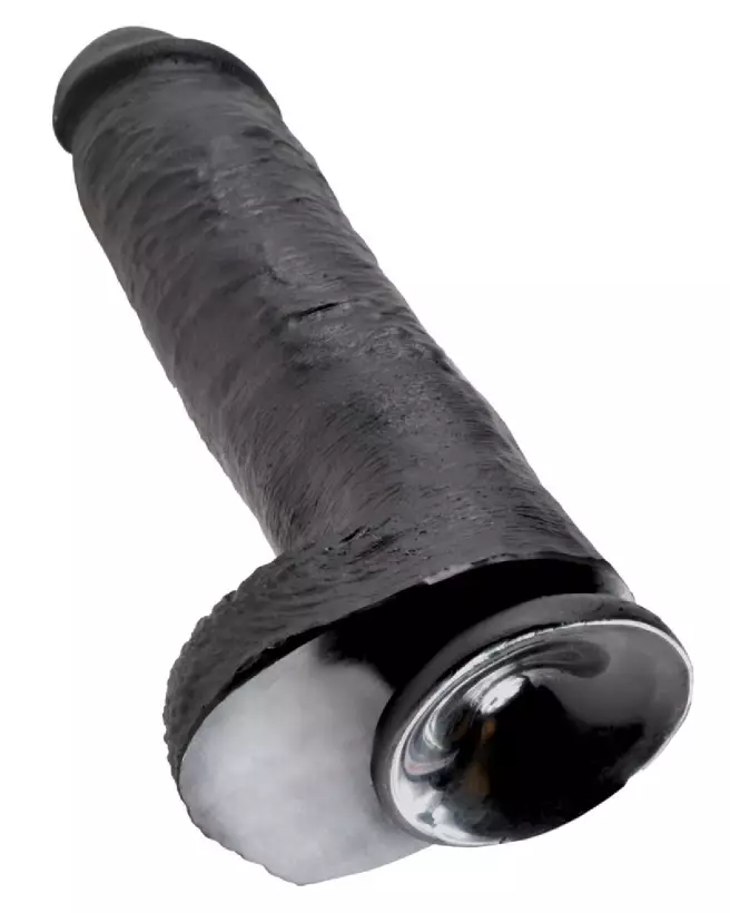 Image du King Cock 11 pouces Cock with Balls Dark, sextoy réaliste haut de gamme-4