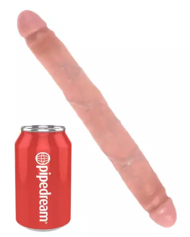 King Cock 12 pouces Slim Double Dildo réaliste et double face-2