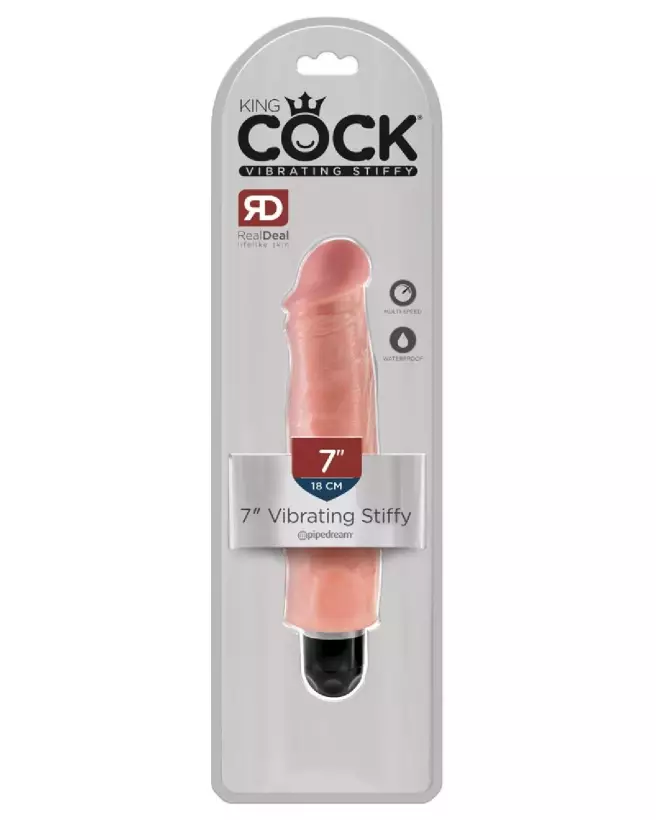 King Cock 7 inch Vibrating Stiffy réalisme et performance-1