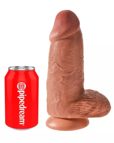 Image du sextoy réaliste King Cock Chubby Tan, sensation douce et réaliste-2
