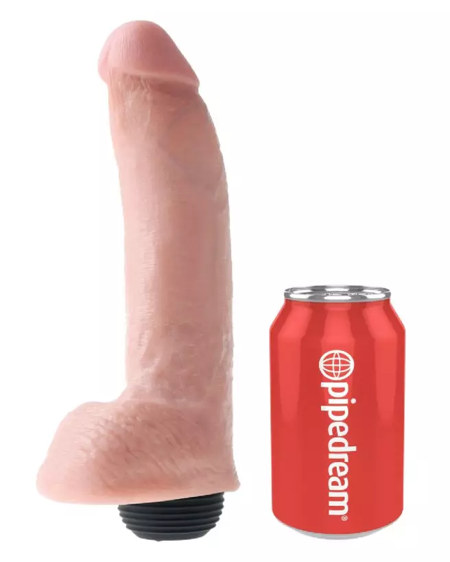Image du gode réaliste King Cock 9 pouces éjaculant avec testicules-2