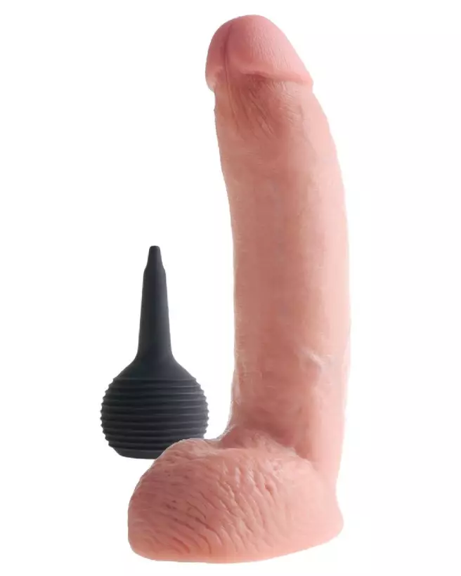 Image du gode réaliste King Cock 9 pouces éjaculant avec testicules-4