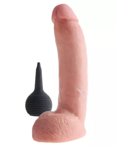 Image du gode réaliste King Cock 9 pouces éjaculant avec testicules-4